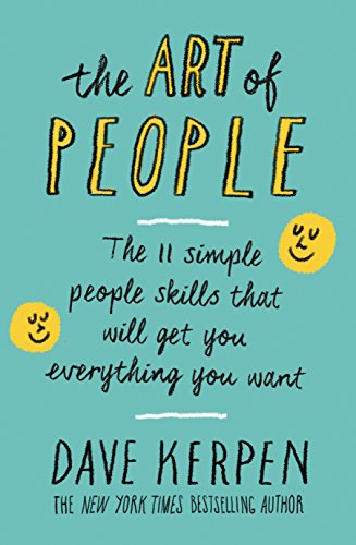 "The book cover of 'The Art of People' by Dave Kerpen on a light blue background."