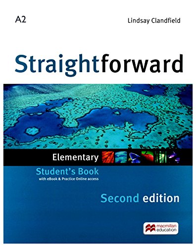 “Straightforward” Elementary Student’s Book, second edition, with coral reef image.