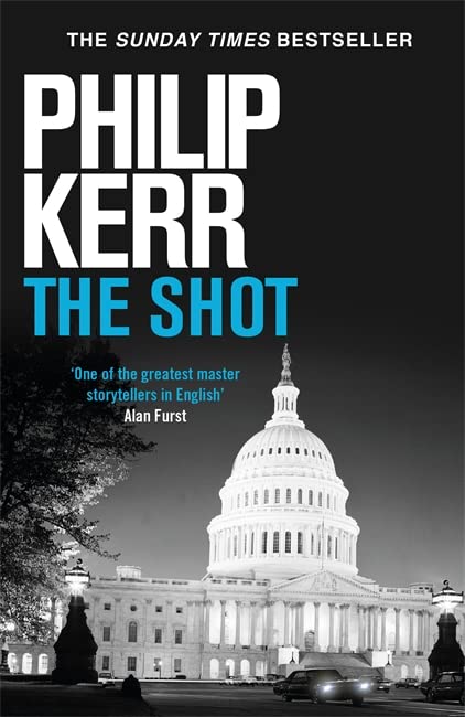 Book cover for "The Shot" with a nighttime image of the US Capitol.