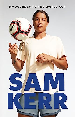 Book cover featuring soccer player Sam Kerr balancing a ball.