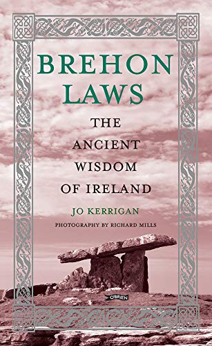 Book cover featuring a stone dolmen under a cloudy sky with Celtic border designs.