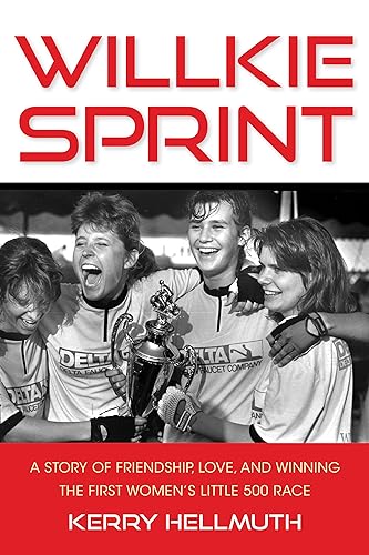 Book cover featuring cyclists celebrating a victory with a trophy.