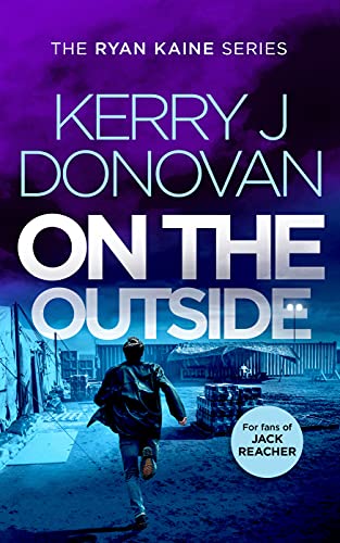 Book cover featuring a person running away in a dark, blue-toned industrial setting.