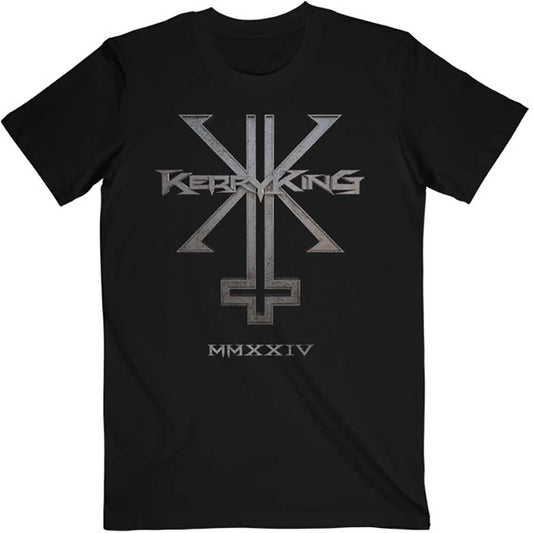 Black t-shirt with white "Chaos" logo, likely from Slayer’s Kerry King.