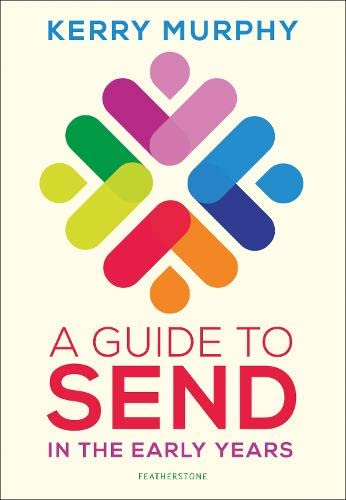 Book cover with colorful abstract shapes and title “A Guide to SEND”.