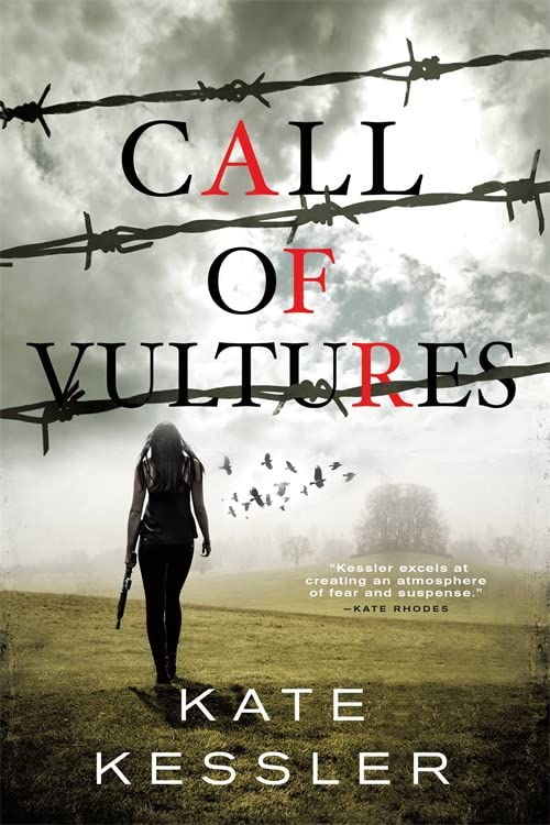 Book cover: "Call of Vultures" with a lone figure and circling birds.