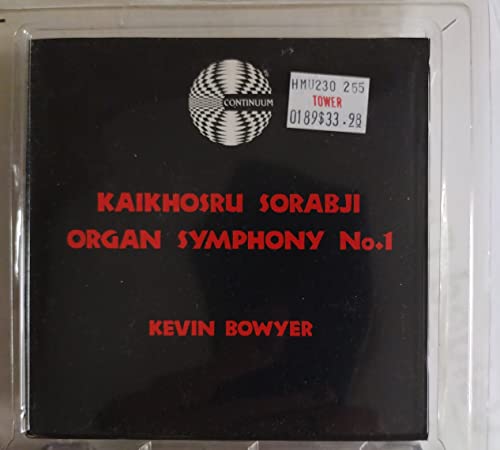 CD case with black background, red text: "Kaikhoshru Sorabji Organ Symphony No.1".