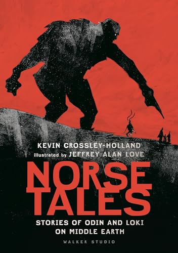 Book cover: dark silhouette of a giant over a landscape, red background.