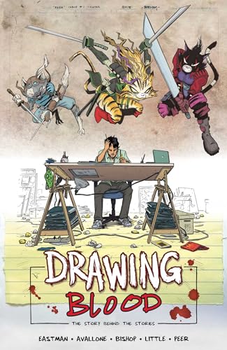Book cover: anthropomorphic animal warriors surround a person at a desk.