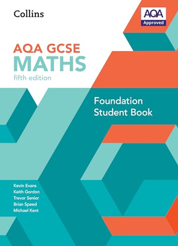 Front cover of the Collins AQA GCSE Maths Foundation Student Book, fifth edition.