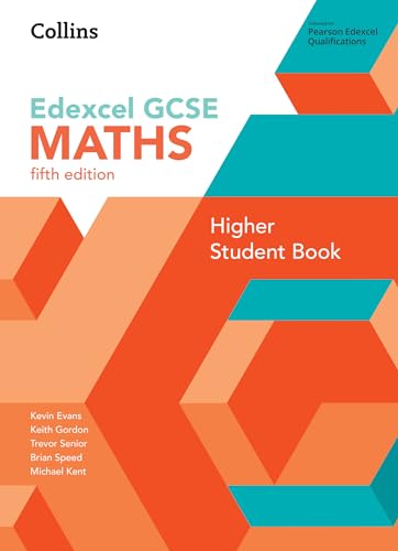GCSE Maths Edexcel Higher Student Book cover, fifth edition, geometric design.