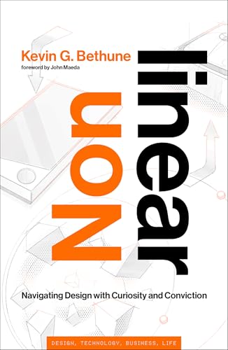 Book cover: "Nonlinear" with orange and black text, abstract design elements.