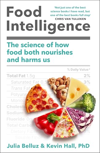 Book cover with food images, title "Food Intelligence" and author names.