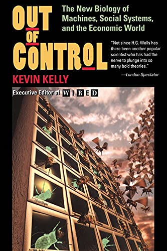 Book cover with bold yellow text and a swarm of insects against a sky.