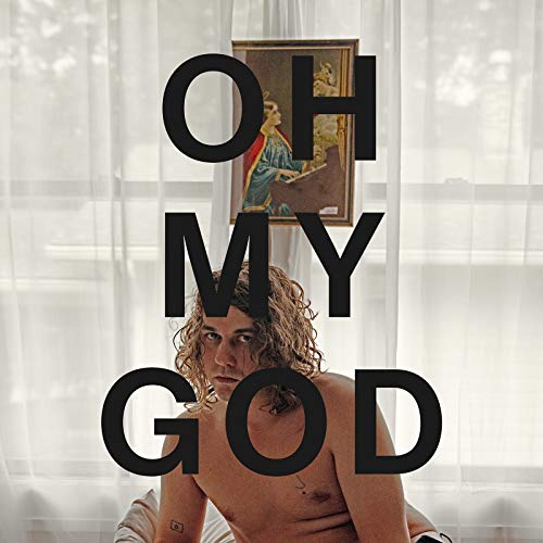 Album cover for Kevin Morby's "Oh My God" featuring a portrait and painting.