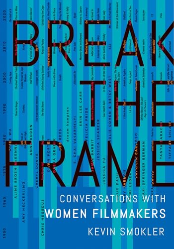 Book cover: "Break the Frame," featuring names of women filmmakers.