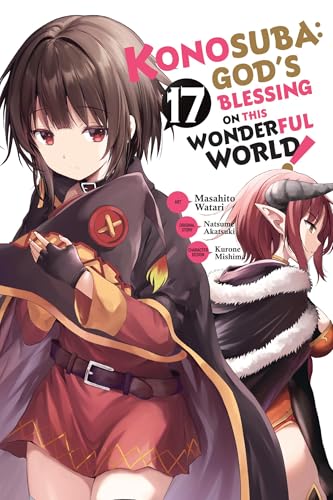 Konosuba volume 17 manga cover featuring two female characters in fantasy attire.