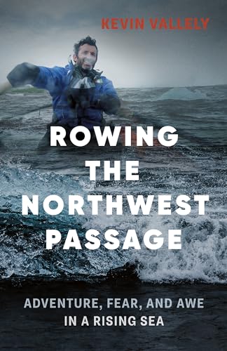 Book cover: man rowing a boat in a stormy, icy sea.