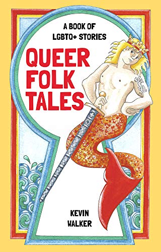 Book cover with illustration of a merman holding a golden apple and sword.