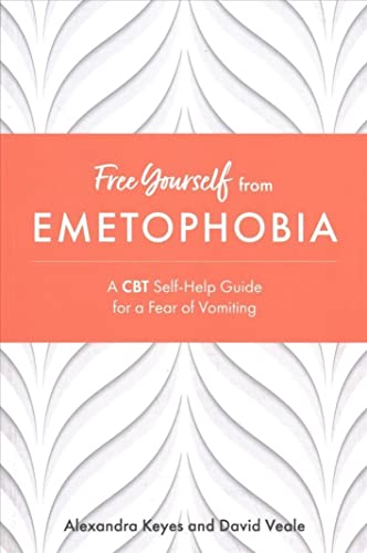 Book cover with a coral band, white text, and a white leaf-pattern background.