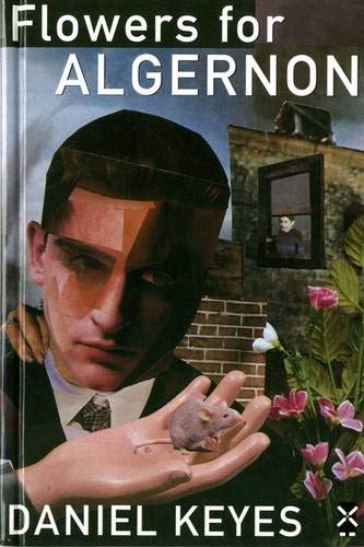 Book cover showing a man holding a small mouse with pink flowers in foreground.
