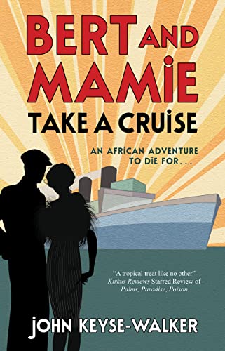 Book cover: silhouetted couple, cruise ship, and vibrant orange and teal design.