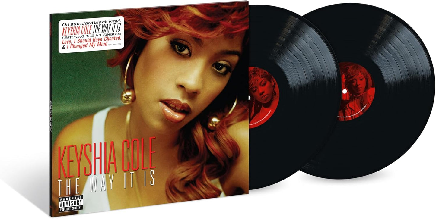 Keyshia Cole The Way It Is vinyl record album cover and two black discs.