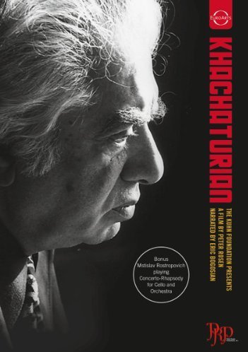 DVD cover featuring a black and white portrait of Aram Khachaturian.