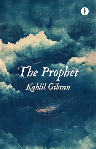 Book cover of The Prophet by Kahlil Gibran featuring a boat on dark water.