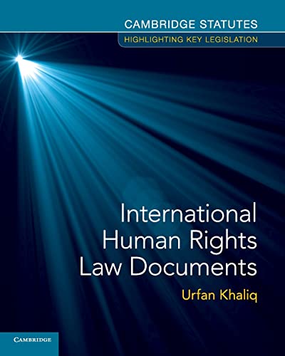 Book cover: "International Human Rights Law Documents" by Urfan Khaliq.