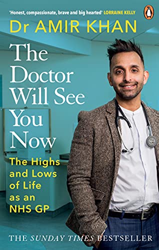 Book cover featuring Dr. Amir Khan, a smiling GP with a stethoscope.