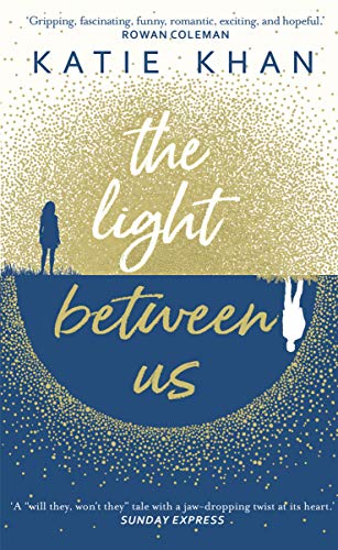 Book cover with silhouettes of people and a rabbit, gold and navy design.