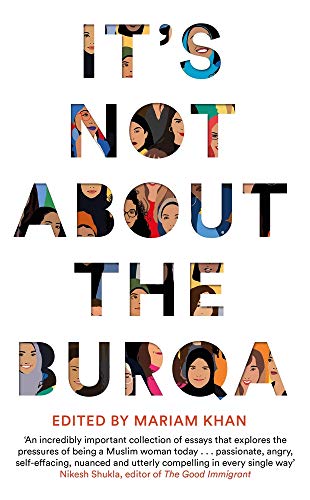 Book cover with colorful portraits of diverse Muslim women and bold text.