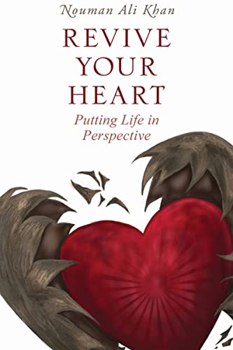Book cover for Revive Your Heart by Nouman Ali Khan featuring a red heart illustration.