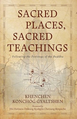 Book cover: "Sacred Places, Sacred Teachings" with a map background.
