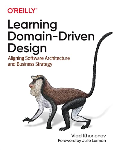 Book cover featuring a monkey and the title "Learning Domain-Driven Design.