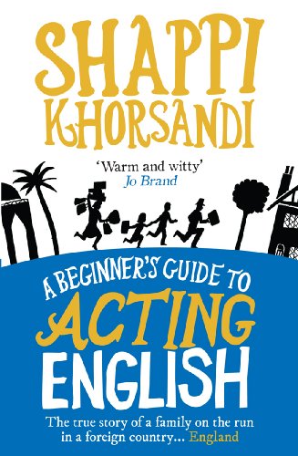 Book cover: "A Beginner's Guide To Acting English" by Shappi Khorsandi.