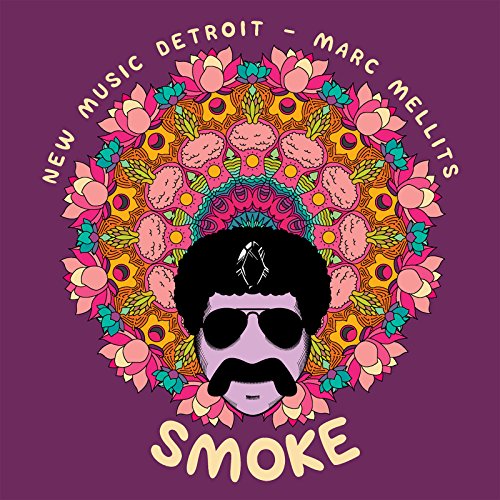 Colorful floral mandala with a man’s face and the word “Smoke” below.