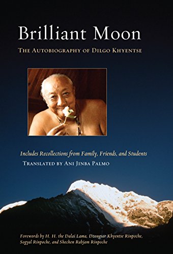 Book cover featuring a portrait of Dilgo Khyentse and a mountain range.