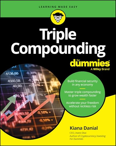 Book cover for Triple Compounding For Dummies with financial chart and author Kiana Danial.