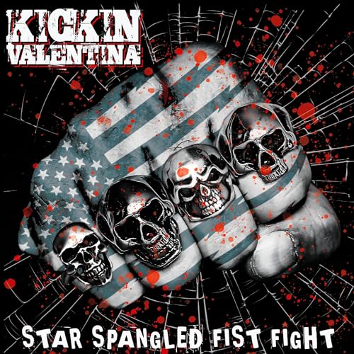 Album cover: a fist wrapped in a distressed American flag with skulls.