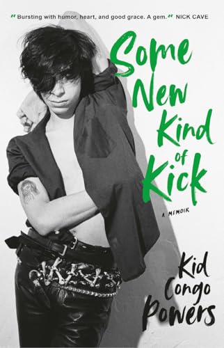 Book cover featuring a monochrome portrait of Kid Congo Powers.
