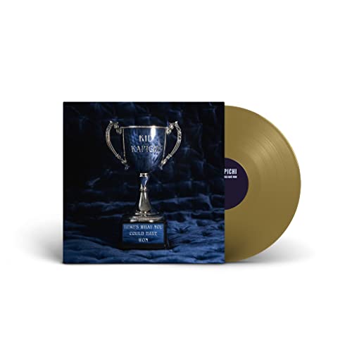 Kid Kapichi vinyl record with a gold disc and trophy cover art.