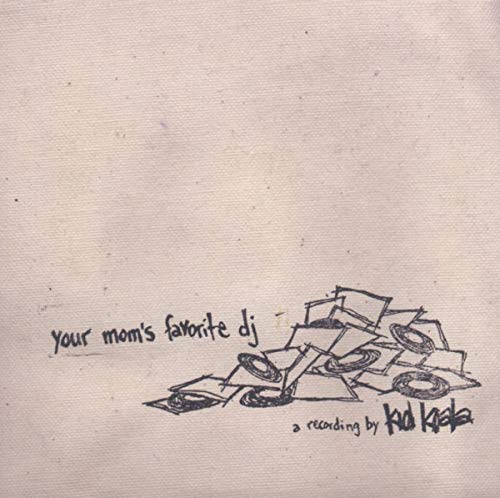 CD cover with sketch of vinyl records and handwritten text.