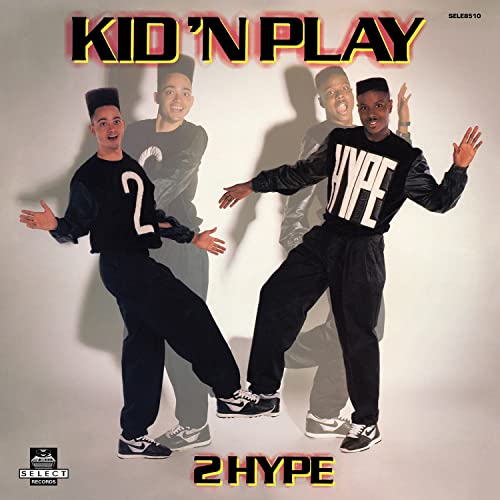 Kid 'n Play album cover, "2 Hype," featuring two men in streetwear.