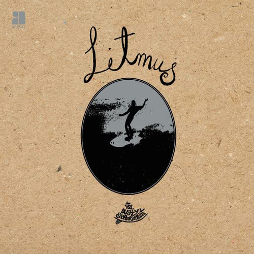 CD cover: "Litmus" with silhouette of a person on water.