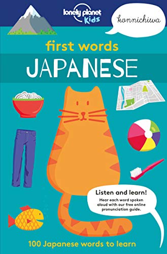 Book cover featuring an orange cat surrounded by illustrations on a teal background.
