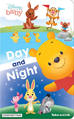 Winnie the Pooh and friends illustrated board book, "Day and Night.