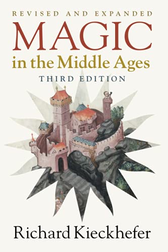 Book cover for Magic in the Middle Ages featuring a medieval castle illustration.