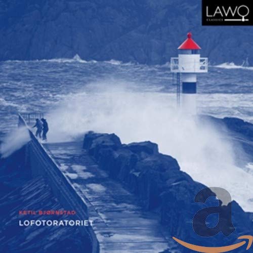"CD cover with a lighthouse and crashing waves, featuring artist and title text."